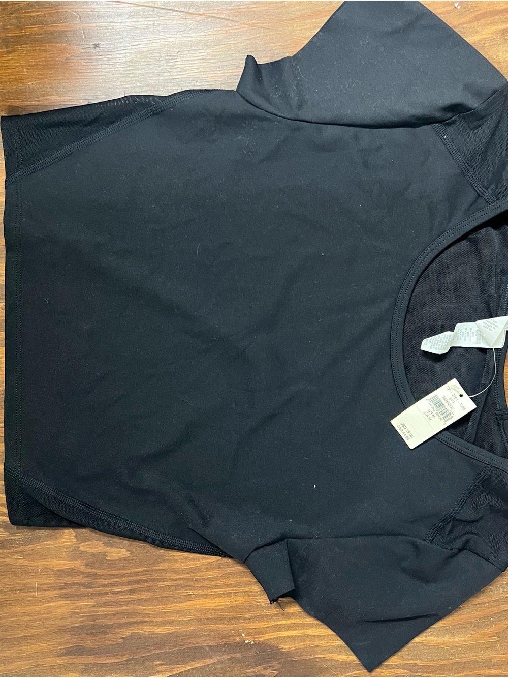 aerie Black Crop Top